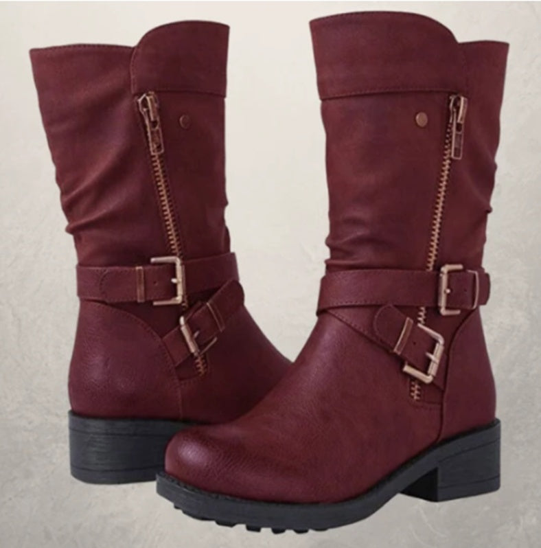 RebelRide™ | Bottines à boucles esprit biker, audace & caractère