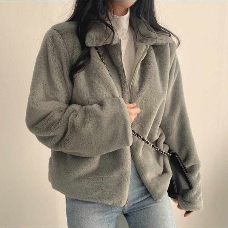 Manteau court matelassé à manches longues pour femme