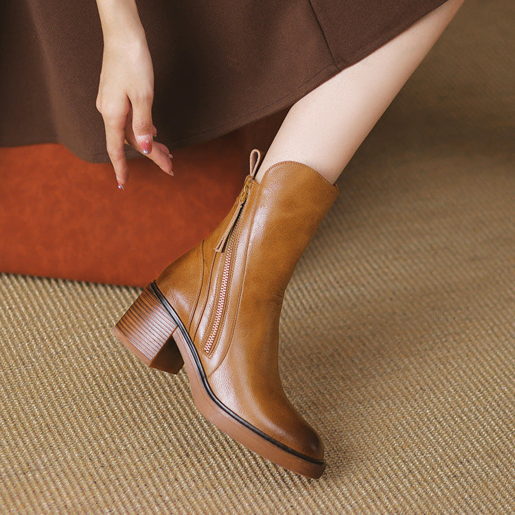 Lyssia Bottines | Cuir Premium