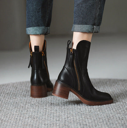 Lyssia Bottines | Cuir Premium