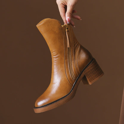 Lyssia Bottines | Cuir Premium