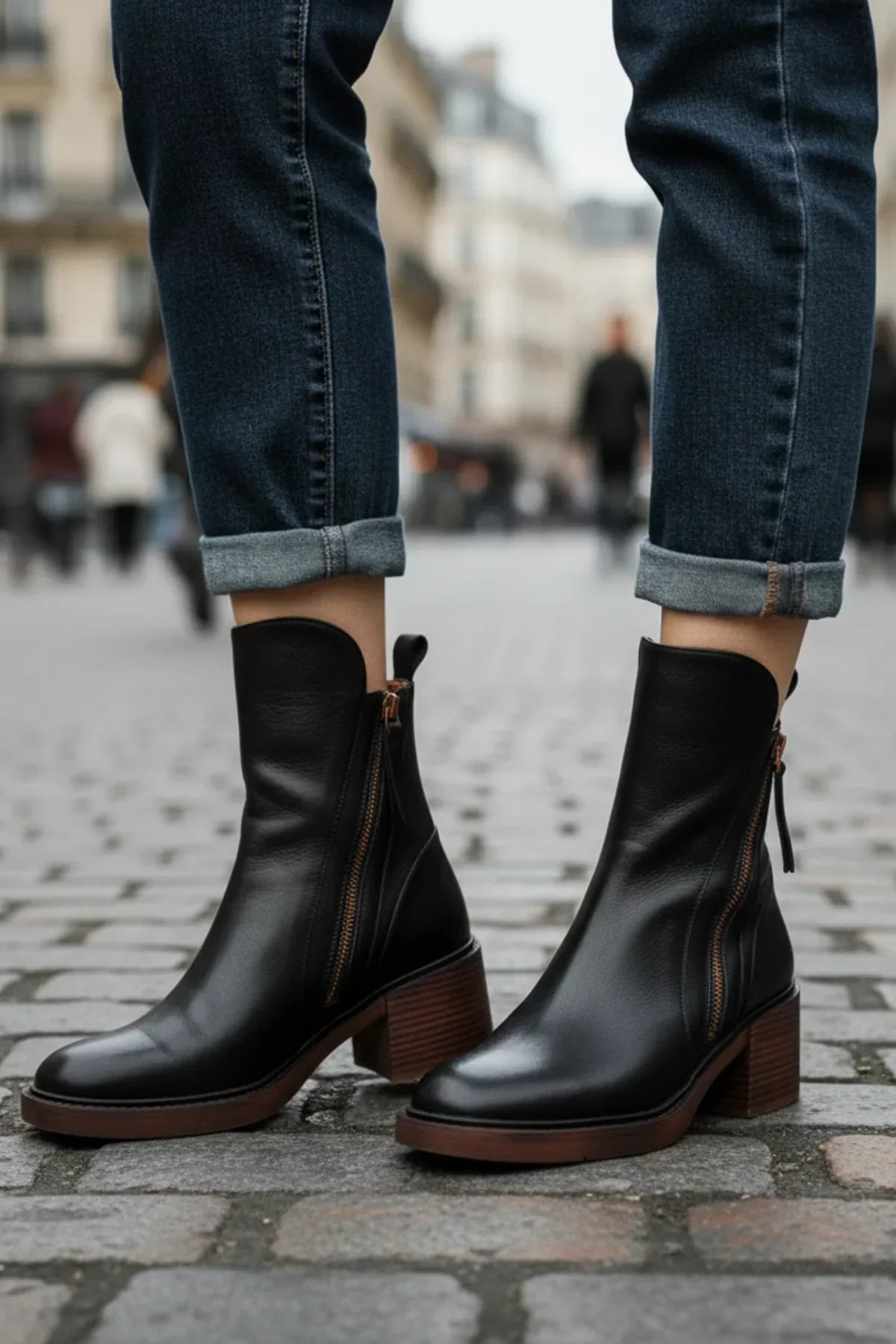 Lyssia Bottines | Cuir Premium