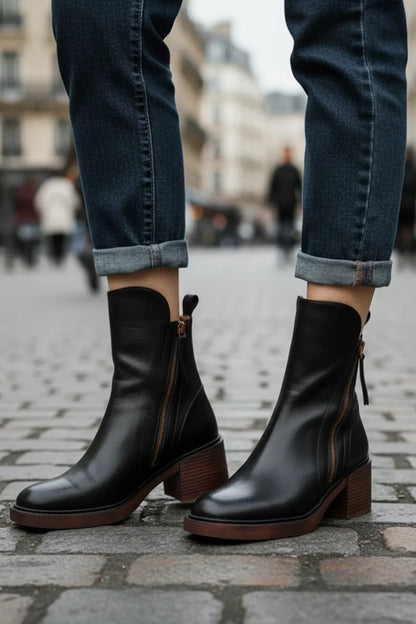 Lyssia Bottines | Cuir Premium