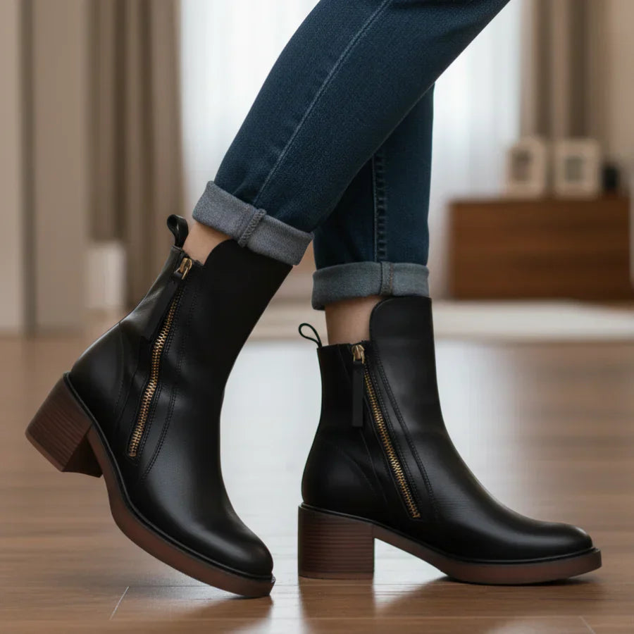 Lyssia Bottines | Cuir Premium