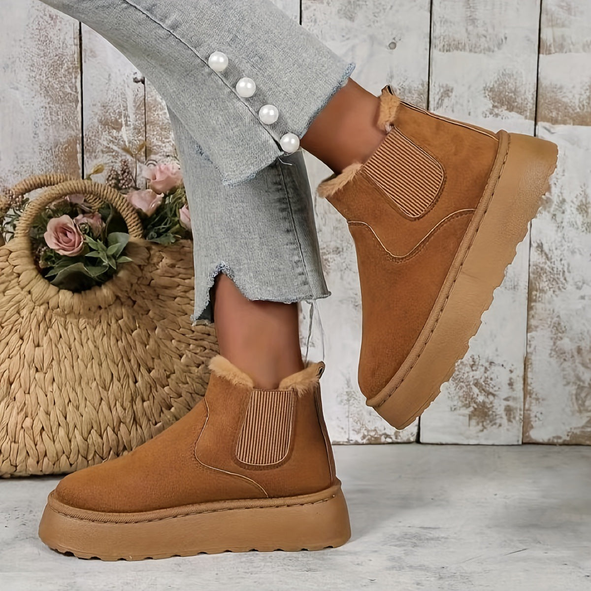 Bottines Style Casual | Douceur, Chaleur et Mode