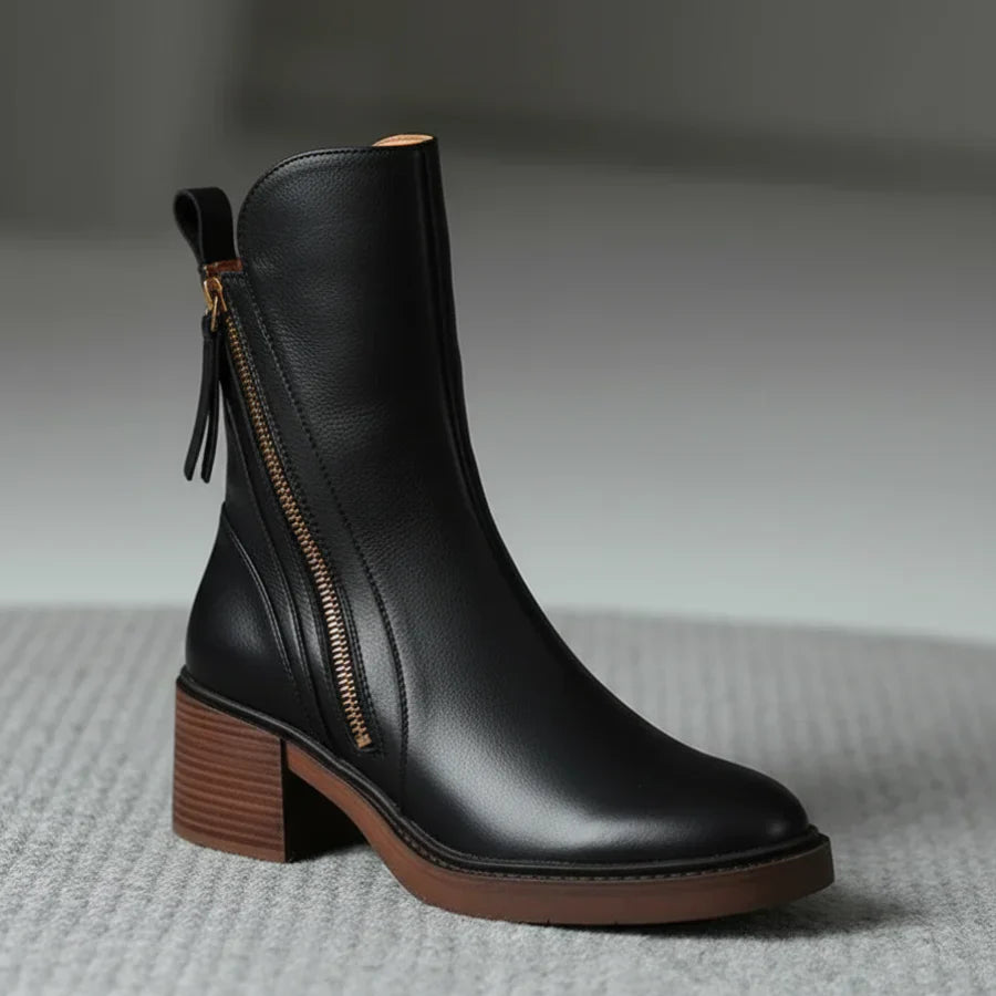 Lyssia Bottines | Cuir Premium