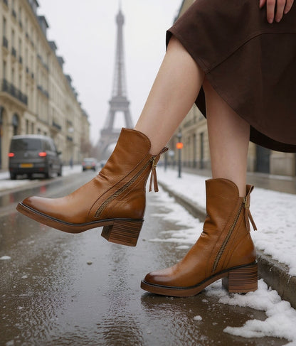 Lyssia Bottines | Cuir Premium