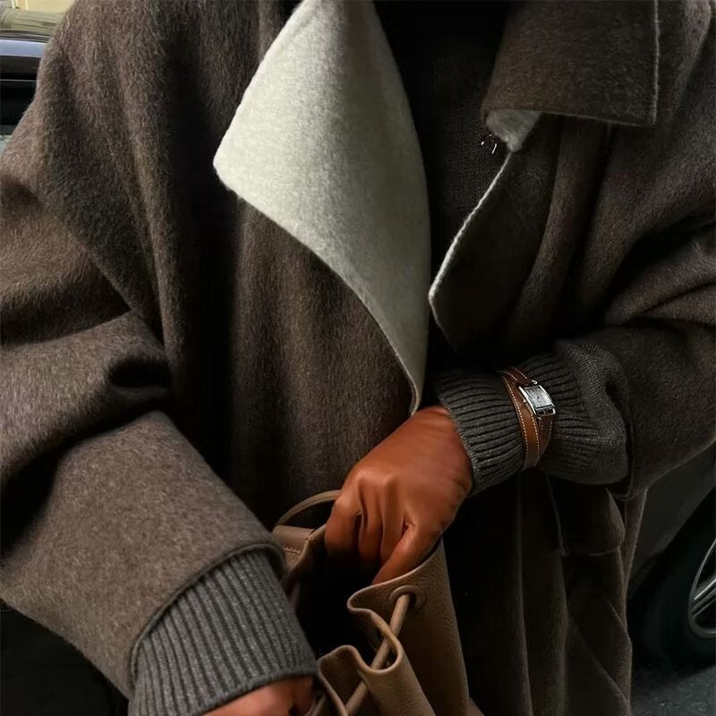 Manteau Long Style Élégant pour Femme